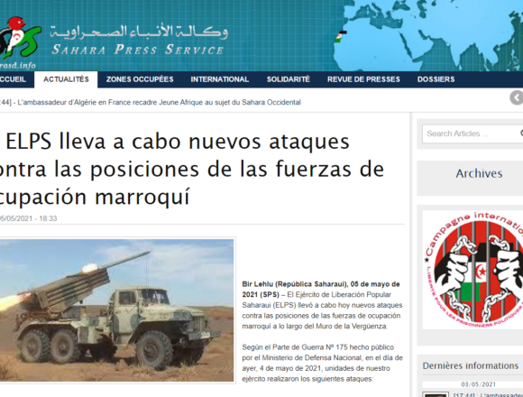 El ELPS lleva a cabo nuevos ataques contra las posiciones de las fuerzas de ocupación marroquí | Sahara Press Service