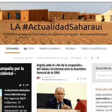 ¡SAHARA OCCIDENTAL! BOLETÍN de últimas noticias del 26 de septiembre de 2022