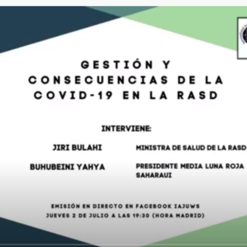 Conferencia sobre impacto de la COVID-19 sobre la población saharaui – Rasd-tv En Español – Tv saharaui-