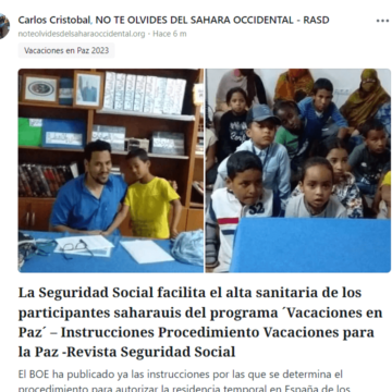 zasdzfxcgvbhnjmk. ¡LA ACTUALIDAD SAHARAUI! – 26/6/2023 – ÚLTIMAS NOTICIAS del Sahara Occidental