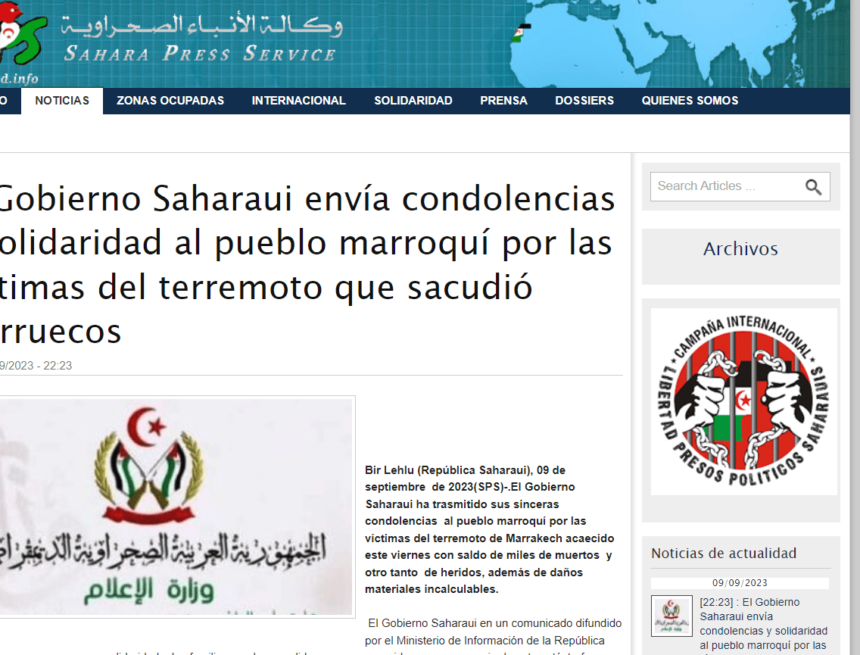 zxsdrftghj ¡LA ACTUALIDAD SAHARAUI! – 10/9/2023 –NOTICIAS del Sahara Occidental
