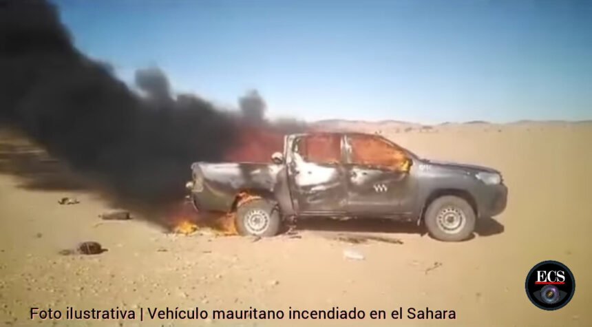 Destruido un vehículo de mineros de oro mauritanos en el Sáhara Occidental por un ataque marroquí