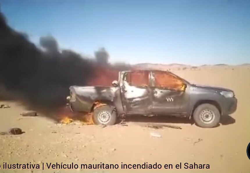Destruido un vehículo de mineros de oro mauritanos en el Sáhara Occidental por un ataque marroquí