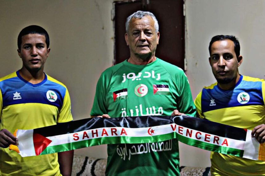 ‘Lakhdar Belloumi juega por el Sáhara’; solidaridad en el terreno de juego en los campamentos saharauis