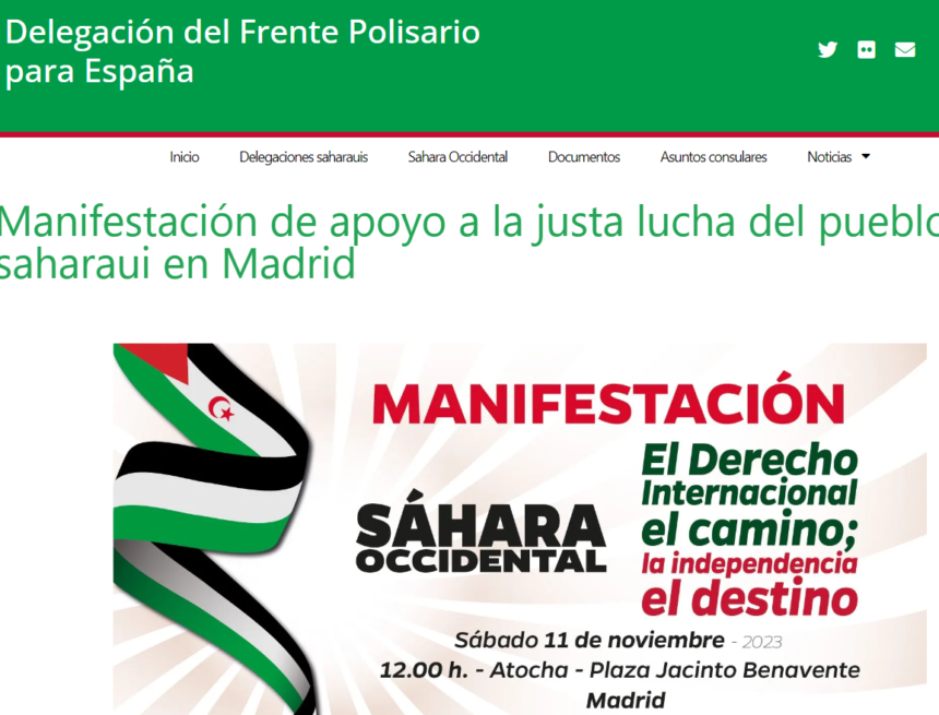 ascxqw3 Manifestación de apoyo a la justa lucha del pueblo saharaui en Madrid