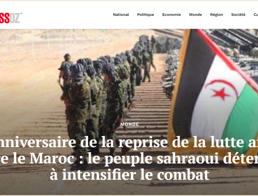 GUERRA DEL SAHARA | El pueblo saharaui decidido a intensificar la lucha armada, al cumplirse el tercer año de la reanudación de la guerra contra Marruecos