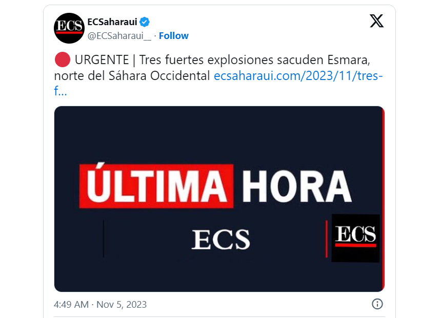 asdfghj GUERRA EN EL SAHARA OCCIDENTAL | El Frente POLISARIO ataca de nuevo posiciones militares marroquíes en Smara