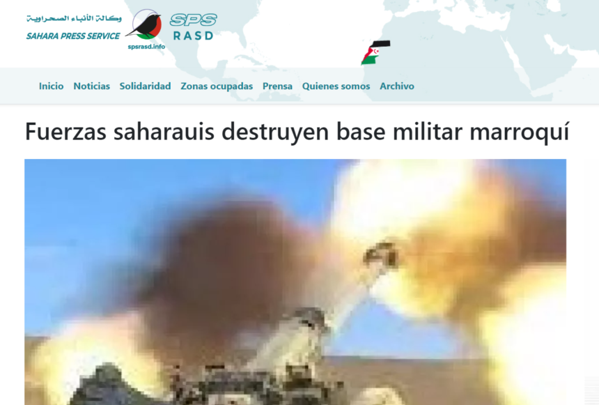 Fuerzas saharauis destruyen base militar marroquí | Sahara Press Service (SPS)