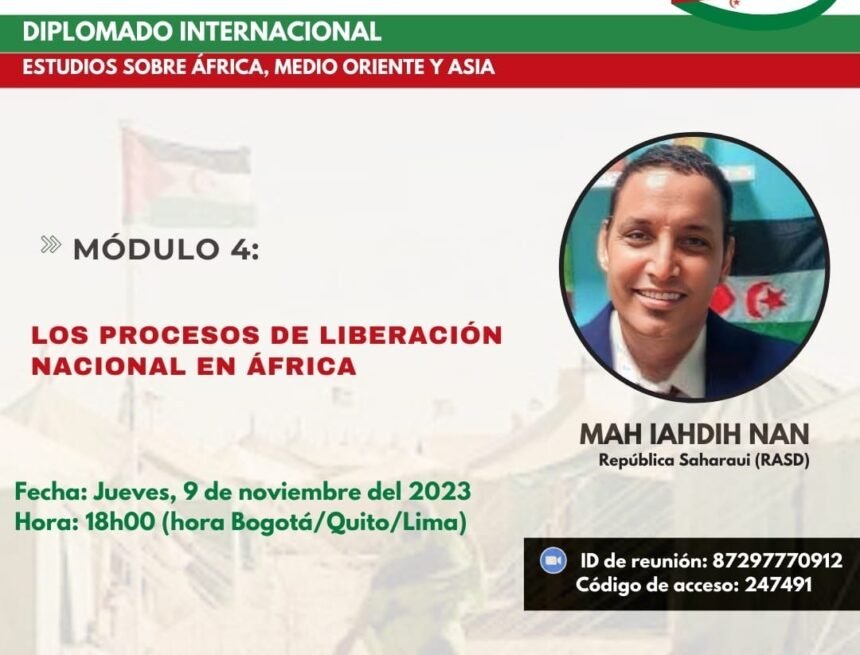 Embajador saharaui en Colombia interviene en Diplomado en Estudios sobre África de la Universidad de Tifariti | Sahara Press Service (SPS)