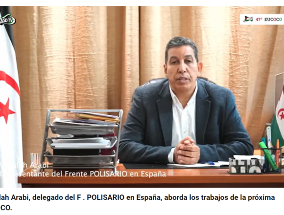 ertgyhjm Abdulah Arabi, delegado del F . POLISARIO en España, aborda los trabajos de la próxima EUCOCO – Rasd-TV – Televisión Publica Saharaui