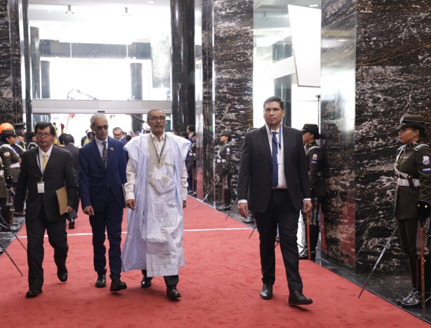 Ministro de Educación de la RASD, Jatri Aduh, asiste a transmisión de mando presidencial en Ecuador | Sahara Press Service (SPS)