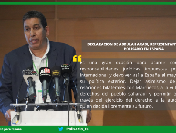 DECLARACIÓN DE PRENSA CON MOTIVO DEL VIAJE DEL MINISTRO DE ASUNTOS EXTERIORES ESPAÑOL A MARRUECOS