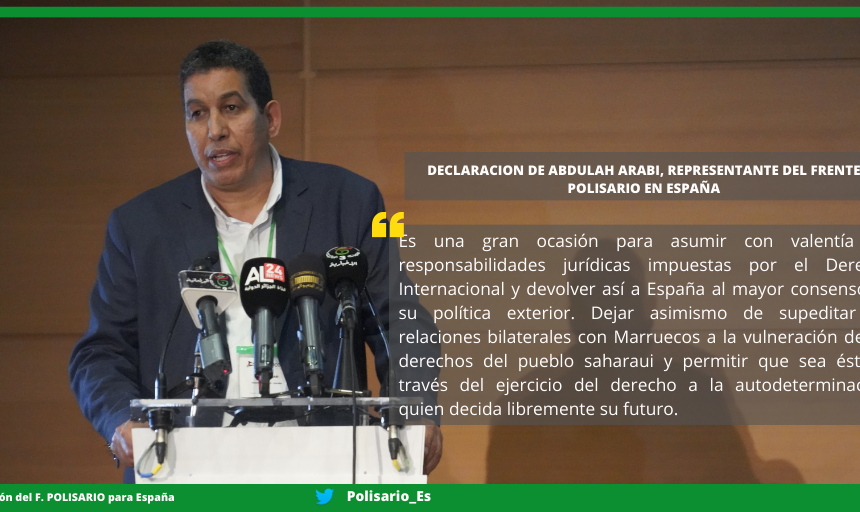 DECLARACIÓN DE PRENSA CON MOTIVO DEL VIAJE DEL MINISTRO DE ASUNTOS EXTERIORES ESPAÑOL A MARRUECOS