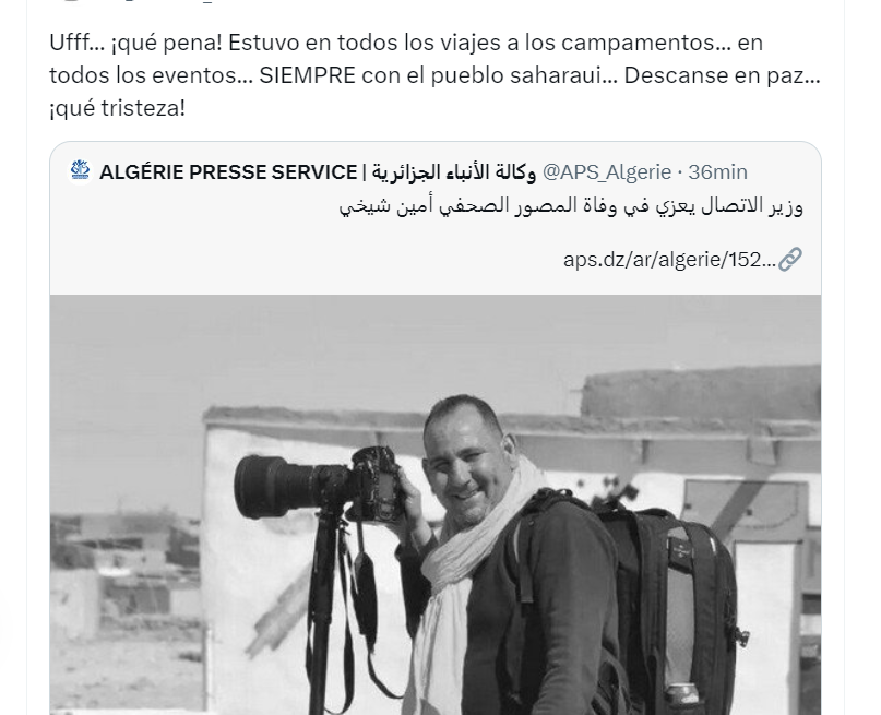 Décès du photographe de presse Amine Chikhi: Laagab présente ses condoléances