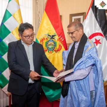 Embajador de la RASD presenta cartas credenciales ante Presidente y Ministra de Relaciones Exteriores del Estado Plurinacional de Bolivia | Sahara Press Service (SPS)
