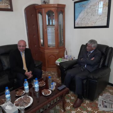 El embajador saharaui en Argelia recibe al presidente de la Unión Nacional de Empresarios y Contratistas Argelinos | Sahara Press Service (SPS)