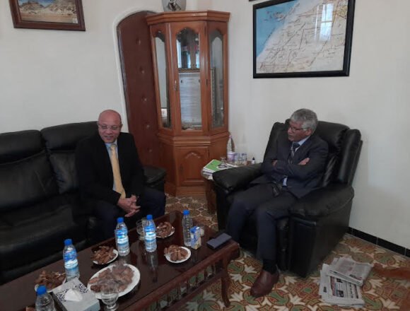 El embajador saharaui en Argelia recibe al presidente de la Unión Nacional de Empresarios y Contratistas Argelinos | Sahara Press Service (SPS)