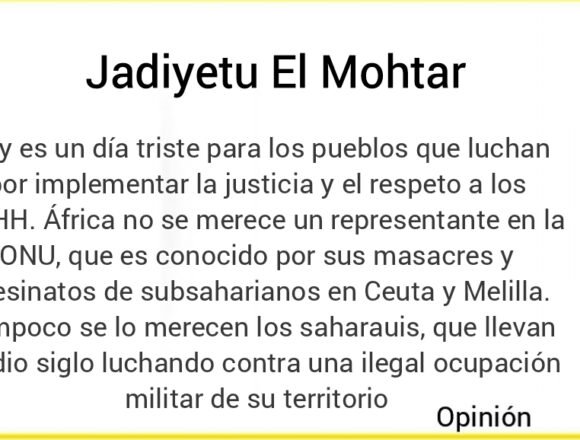 1704893462990823-0 La impunidad preside el Consejo de Derechos Humanos de la ONU, por Jadiyetu El Mohtar