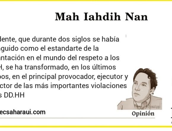 Cuando la degradación y el desprestigio de los DDHH se instalan en las instituciones internacionales – Mah Iahdih Nan