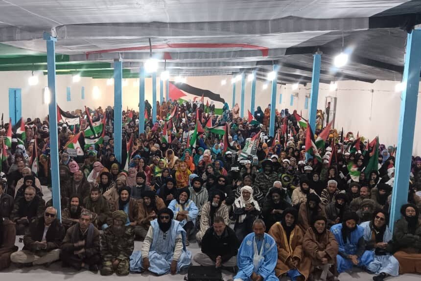 Mitin en Smara para mostrar solidaridad con el pueblo saharaui de las ZZ.OO | Sahara Press Service (SPS)