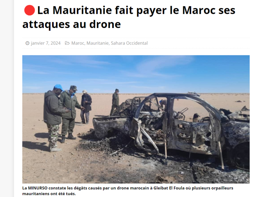 🔴¿Respuesta de Nuakchot a los asesinatos con drones marroquíes contra mineros de oro y pastores mauritanos en el Sahara occidental? – Maghreb Online