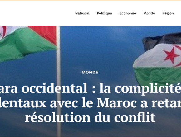 sedrtghyj Sáhara Occidental: la complicidad occidental con Marruecos ha retrasado la resolución del conflicto