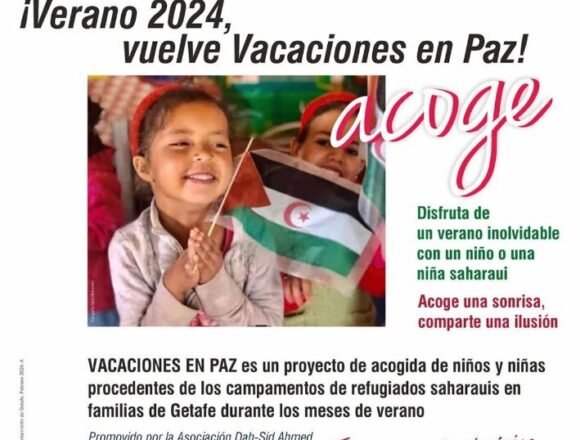 El programa Vacaciones en Paz en Getafe busca familias de acogida de niños saharauis en verano – MADRID ACTUAL