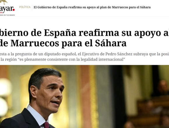 asdfgthyj SAHARA OCCIDENTAL: El Gobierno de Sánchez dice apoyar una solución en el marco de la Carta de NNUU, pero no la «libre determinación del pueblo» saharaui