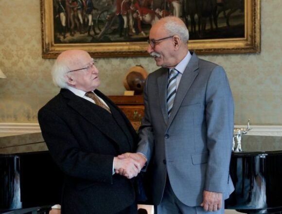 img-20240215-wa0056 El Presidente saharaui es recibido por su homólogo de Irlanda | Sahara Press Service (SPS)