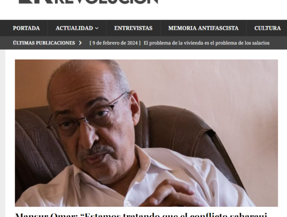 Omar Mansur ofrece una perspectiva sobre la situación actual en el Sáhara Occidental, en una entrevista de Héctor Santorum para Nueva Revolución