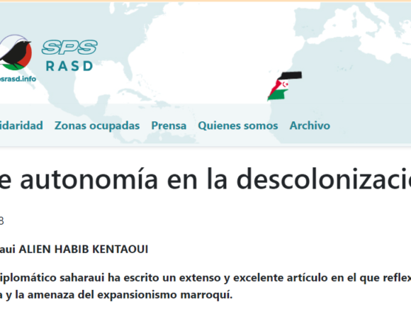 drftgyhj Peligros de autonomía en la descolonización de África, por el diplomático saharaui ALIEN HABIB KENTAOUI | Sahara Press Service (SPS)