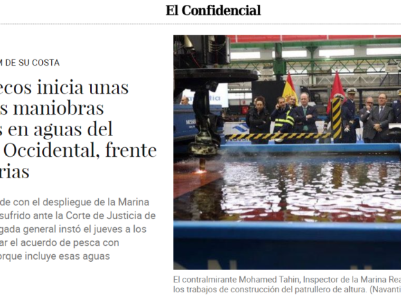 Marruecos inicia unas inéditas maniobras navales en aguas del Sáhara Occidental, frente a Canarias