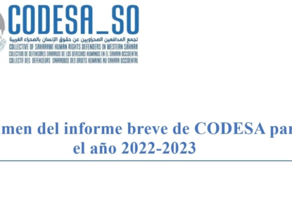 CODESA publica su informe 2022/2023 sobre derechos humanos en el Sahara Occidental | Sahara Press Service (SPS)