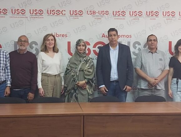 Delegación de la UGTSARIO es recibida en la sede de la USO | Sahara Press Service (SPS)
