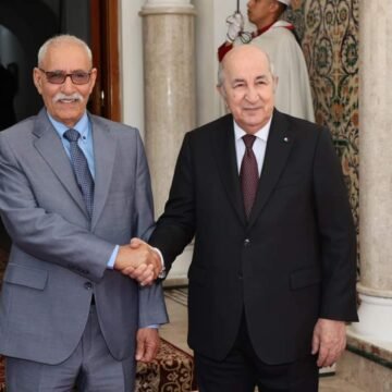 El Presidente Ghali es recibido por su homólogo argelino | Sahara Press Service (SPS)