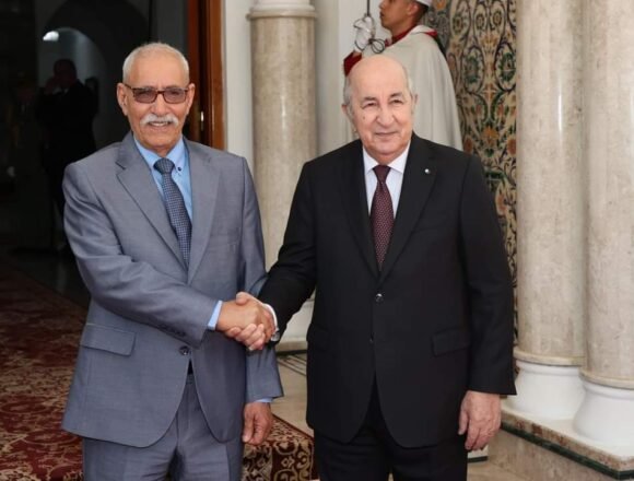 El Presidente Ghali es recibido por su homólogo argelino | Sahara Press Service (SPS)
