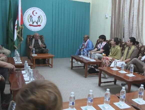 El Presidente de la República recibe delegación oficial de Navarra tras visita a los Campamentos de Refugiados Saharauis | Sahara Press Service (SPS)