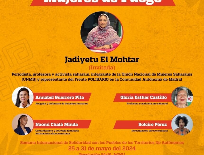 Representante del Frente POLISARIO en la Comunidad Autónoma de Madrid abre Jornada por el Día de África en Ecuador