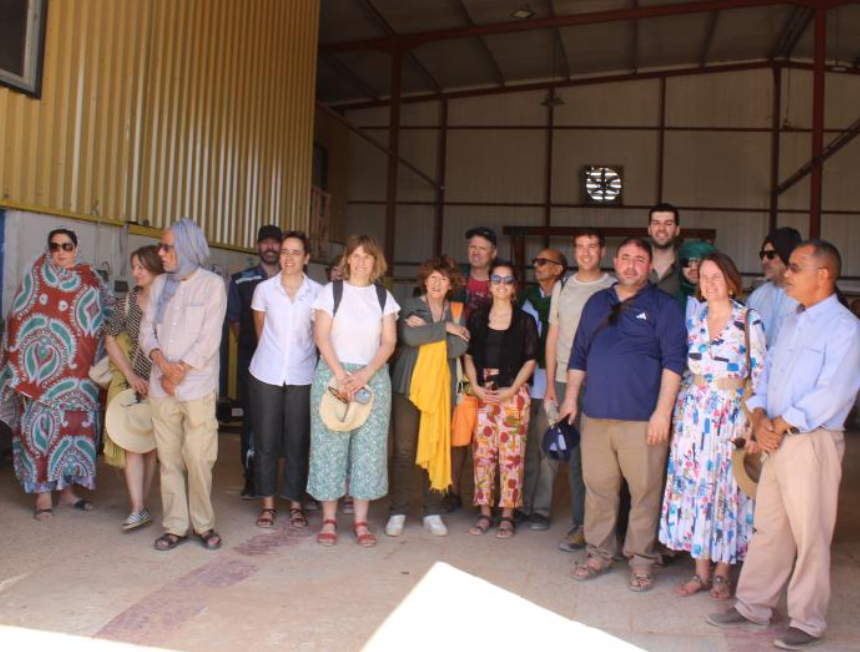 asdfcvgb La delegación navarra desplazada a los campamentos de refugiados saharauis continúa con su visita institucional | Parlamento de Navarra