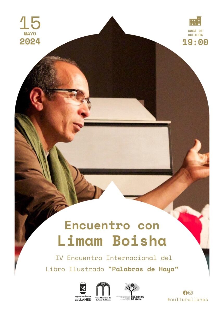 Encuentro literario con el poeta saharaui Limam Boisha en la Casa de Cultura de Llanes