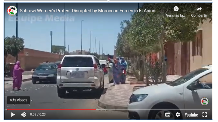 Sahrawi Women’s Protest Disrupted by Moroccan Forces in El Aaiun – Equipe Media