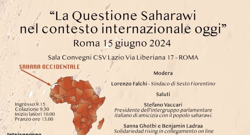 Conferencia en Roma: «La cuestión saharaui en el contexto internacional actual»