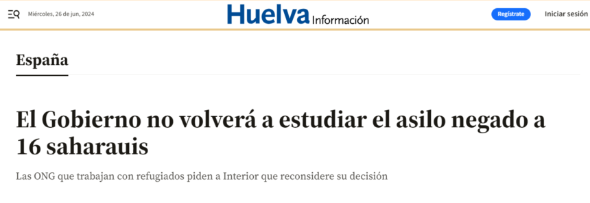 CEAR presentará un recurso para evitar que 17 saharauis, «cuya vida corre peligro», sean devueltos a Marruecos