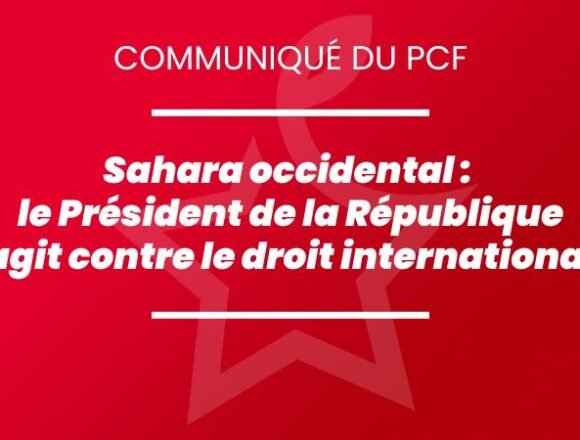Sahara occidental : le Président de la République agit contre le droit international