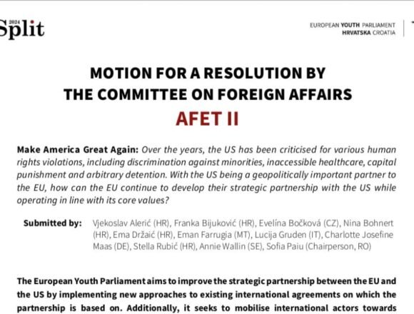 The European Youth Parliament (EYP) calls on the EU and the US to respect International law in Western Sahara | Sahara Press Service (SPS)