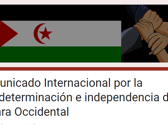 BRASIL | Comunicado Internacional por la autodeterminación e independencia del Sáhara Occidental – Viaconectados