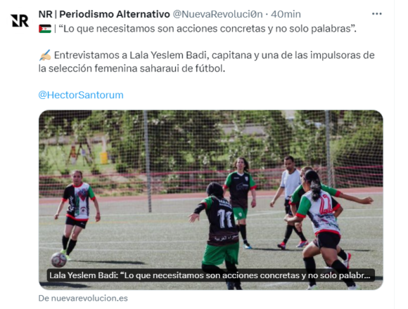 Lala Yeslem Badi: “Lo que necesitamos son acciones concretas y no solo palabras” | NR | Periodismo alternativo