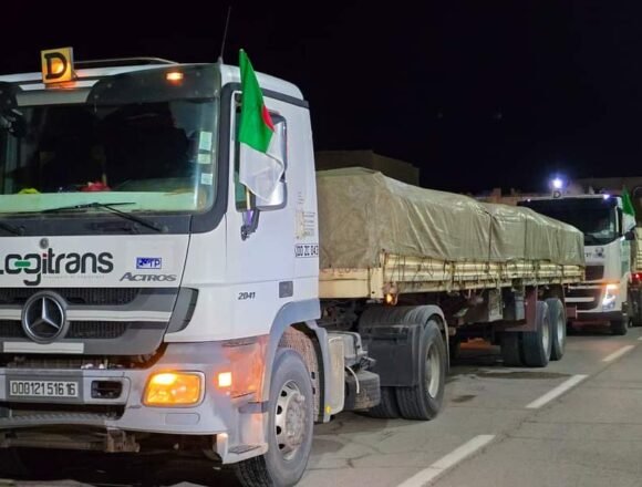 Arrivée de la première caravane de solidarité de l’Etat algérien dans les camps de réfugiés sahraouis | Sahara Press Service (SPS)