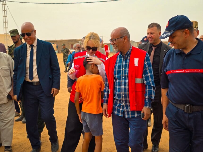 Brahim Ghali se reúne con la presidenta de la Media Luna Roja Argelina para hablar de la ayuda humanitaria a los refugiados saharauis