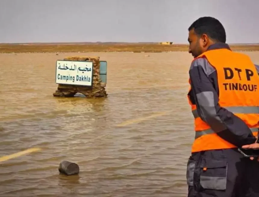66f28a11f2f12 Evacuan a 350 familias saharauis de los campamentos de Tinduf por inundaciones. Las lluvias torrenciales han tenido mayor impacto en el campamento de Dajla, ocasionando daños en todas las viviendas.